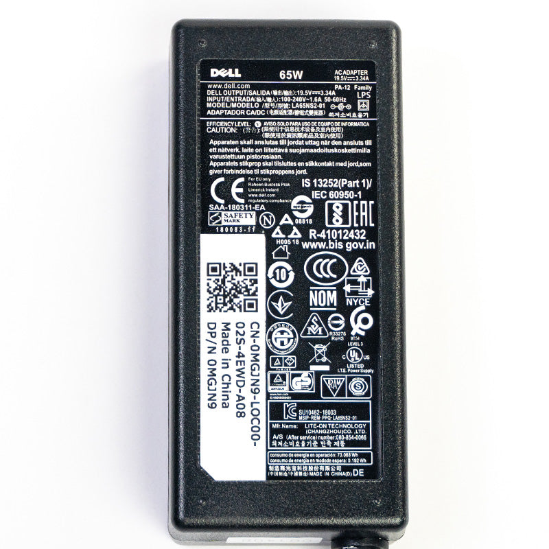 Cargador Dell 65W Punta Pequeña (4.5 mm x 3.0 mm)