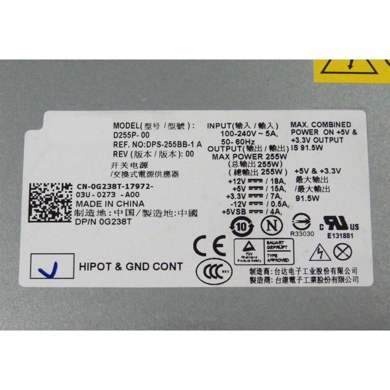 Fuente Dell F255E-01 para optiplex 960 MT