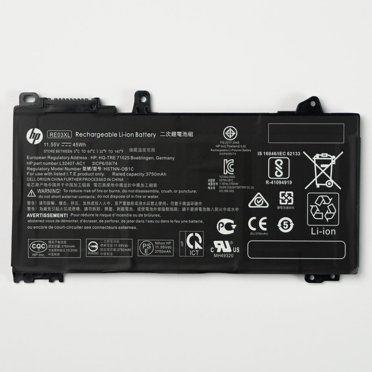 Bateria de laptop HP RE03XL