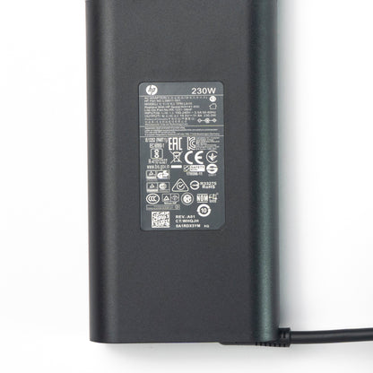 Especificaciones de voltaje 19.5V y amperaje 11.8A en cargador HP L38011-001 nuevo