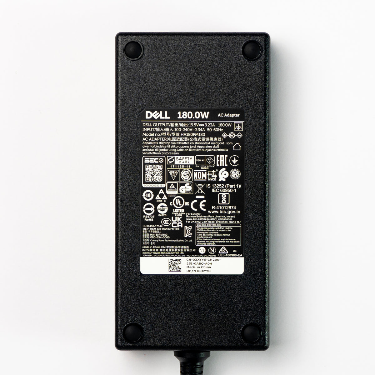 Cargador Dell 180W Punta Gruesa (Modelo HA180PM180)