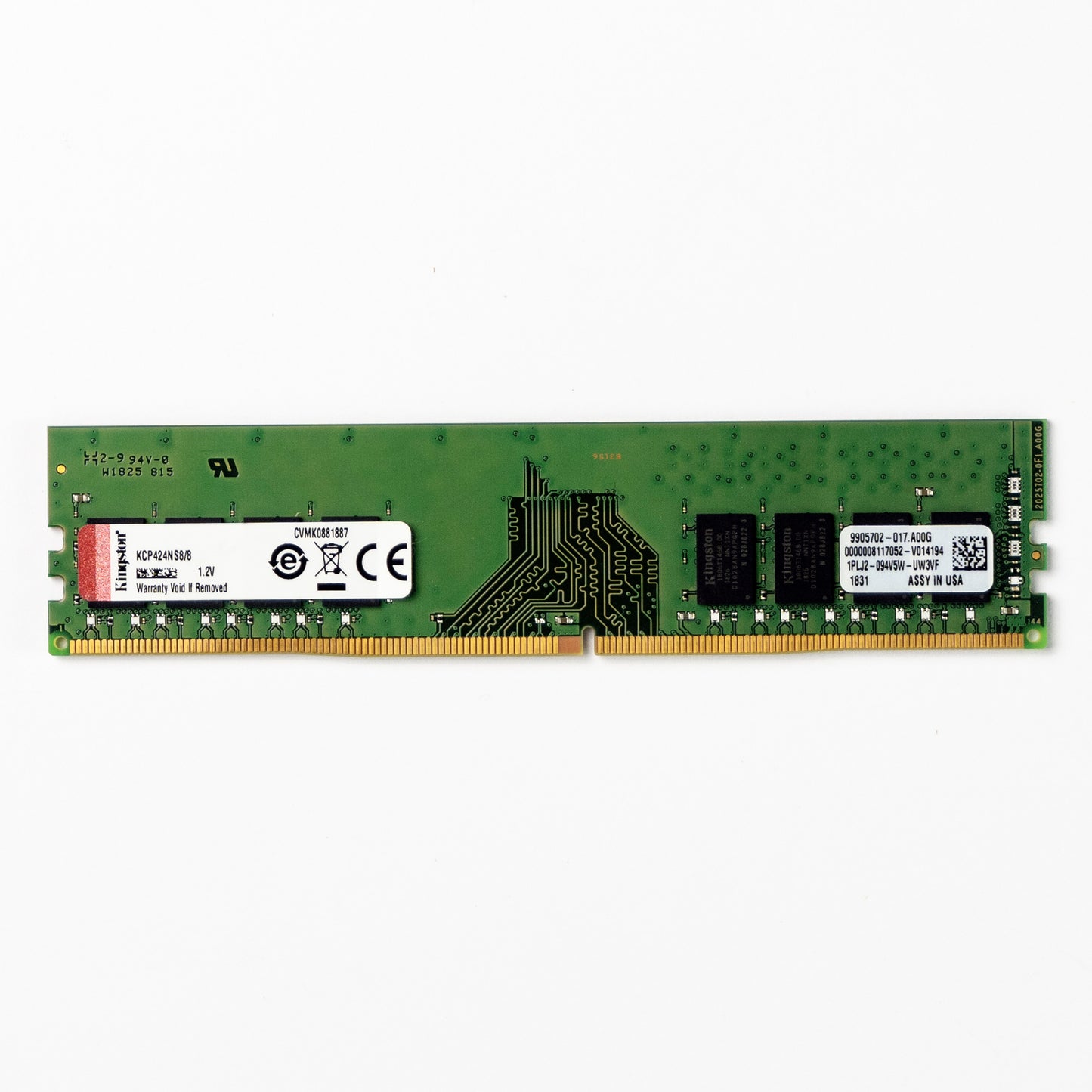 Memoria RAM Kingston de 8GB DDR4 2400MHz modelo KCP424NS8/8 para PC - Soluciones 2D