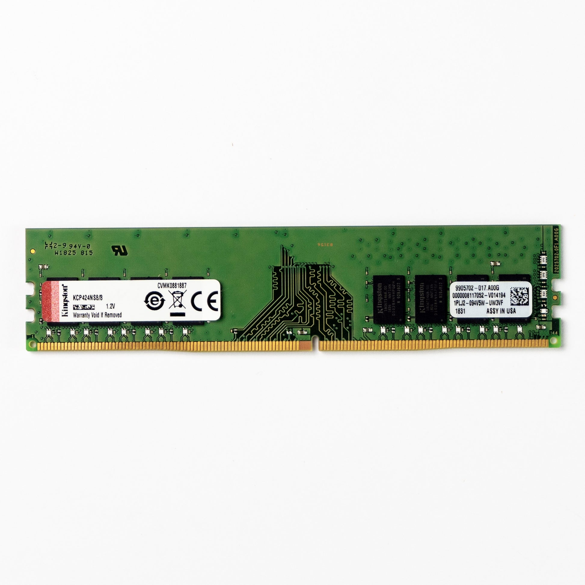 Memoria RAM Kingston de 8GB DDR4 2400MHz modelo KCP424NS8/8 para PC - Soluciones 2D