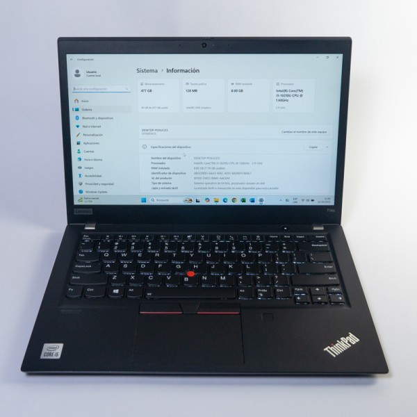 Laptop Lenovo Thinkpad T14s  intel i5 10Th Generación 