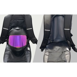 Mochila para casco de motocicleta